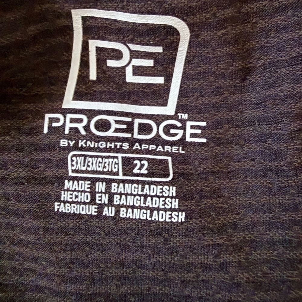 Active Seller! Pro Edge Knights Apparel Purdue Boilermakers V-Neck Tee Plus 3X - Picture 2 of 5